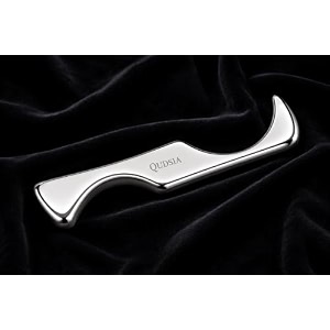 qudisa stainless steel iastm tool muscle scraping and gua sha tool for physical therapy support fascia care deep tissue techniques trigger point techniques and sports use 6 mm thick