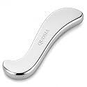 Qudisa Stainless Steel Neck Massager IASTM Tool, Ergonomic S-Shape Gua Sha Muscle Scraping Massage Tool for Neck, Shoulders and Body, Deep Tissue Massage, Fascia Massage, Physiotherapy Support and Relaxation, 8 mm Thick