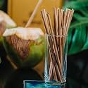 Natural Straw/Coconut Leaf Biodegradable, Eco-Friendly & Sustainable Drinking Straws (Pack of 100) / Ethically Sourced & Long Lasting