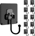 QUEBLISS Self Adhesive Wall Hooks Drill