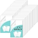 Queekay 80 Pack 5" x 7" Clear Acrylic Sheet Panel Plastic Cast Transparent Panels with Protective Paper for Arts and Craft Projects Picture Frame Replacement DIY Display Painting