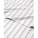 Striped Queen Size Sheets Set, 4 Pieces, 16" Deep Pocket - Double Red
