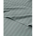 Striped Queen Size Sheets Set, 4 Pieces, 16" Deep Pocket - Greeny Stripes