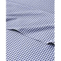 Queen Sheets Set, 4 Pieces 16" Deep Pocket Hotel Luxury, Blue Gingham
