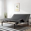 Queen Adjustable Bed Frame with Wireless Remote, Dual Motors, Height Adjustable Feet