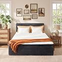 Queen Boneless Bed Frame with Mattress, 16 Inch Memory Foam Mattress with Plush Fabric Upholstered Bed Frame Platform, No Assembly Required,Cool Night &amp; Relieve Pressure with Medium Support, Grey