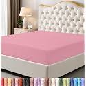 Queen Fitted Sheet, Ultra Soft Fits Up to 15 Inch Deep Pocket, Pink