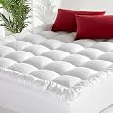 Queen Mattress Topper with 100% Breathable Cotton Top for Back Pain Relief