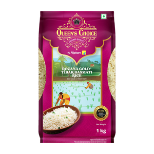 queens choice rozana gold tibar basmati rice 1 kg