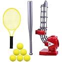 Queenie Store Ball Pitching Game Machines, Baseball, Tennis, Training, Learning, Early Development, Active Toys Outdoors Sports Gaming for 3 to 7 Year Olds Kids (Multicolor)