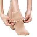 Pack Of 1 Beige Solid Winter Thick Warm Ankle Length Fleece Lined Thermal Stretchy Elastic Velvet Socks (Without Thumb) For Girls/Ladies/Women