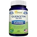 Quercetin 500mg Supplement - 200 Capsules - Dihydrate Powder Complex Pills