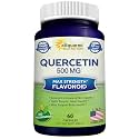 Quercetin 500mg Supplement - 60 Capsules - Dihydrate Powder Complex Pills