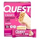 Quest Nutrition Crispy Birthday Cake Protein Bar, 17g Protein, 4 Count (Pack of 6)