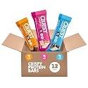 Quest Nutrition Crispy Variety Pack Protein Bars, Protein Rich, Low Sugar, Gluten Free, 12 Count (Pack of 12)