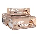 Quest Nutrition S'Mores Protein Bars, 21g Protein, 1g Sugar, Gluten Free, Keto Friendly, 12 Count