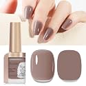 Quick Dry Brown Nail Polish, Neutral Nail Lacquer 12ML