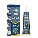 Quick Dry Fabric Glue – Ultra-Stick No-Sew Liquid Adhesive for Clothes | Waterproof & Permanent Bond | Fast-Tack Repair for Denim, Cotton, Leather & More