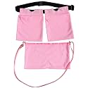 Quick Dry Mastectomy Drain Holder Pouch with Shower Bag, Tummy Tuck Post Surgery Drainage Supplies for JP Drains Management, Breast Reconstruction/Explant Surgical Bulb Storage,Pink