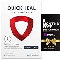 Quick Heal Antivirus Pro | Windows PC/Laptop | 1 User, 1 Year | AI-Based Virus Protection | Email Delivery in 1 hr |+ 6 month AntiFraud.AI for IOS/Android