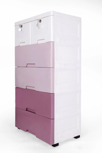 quickmart pink cabinet 6 in 1 plastic free standing chest of drawers