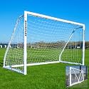 QuickPlay Q-Fold Match Soccer Goal – 30-Second Folding Design for Easy Setup | Portable Net for Backyard | Weatherproof Goal Post for Adults &amp; Kids – [Single Goal]