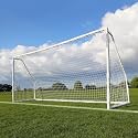 QuickPlay Q-Fold Match Soccer Goal – 30-Second Folding Design for Easy Setup | Portable Net for Backyard | Weatherproof Goal Post for Adults &amp; Kids – [Single Goal]