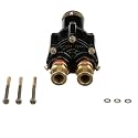 Quicksilver 72774A32 Brass Sea Water Pump Housing for Mercury V-8 MerCruiser Engines with V-Belt Pulley System for Engine Accessories