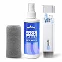 QUICLEAN Laptop Cleaner Kit -250ml with 7-in-1 Gadget Cleaning Machine & 350gsm Cloth for All Screen Cleaning | Machine Cleans,Mobile, Laptop, Keyboard, Earbuds & Lens |Cleaner Cloth for Large Screen