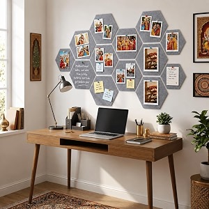 Quiet Canvas Hexagon Pinboard 1x1 ft Pack