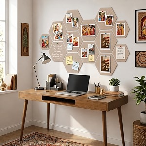 Quiet Canvas Hexagon Pinboard 1x1 ft Pack