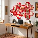 Quiet Canvas Hexagon Pinboard 1x1 ft Pack