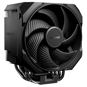 be quiet dark rock 6 air cooler high cpu cooling performance semi-passive quiet mode 6 high performance heatpipes silent wings 135mm pwm fan high ram and vrm cooler compatibility black