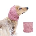 Quiet Ears for Dogs, Ear Muffs for Anxiety Relief&amp; Calming Dogs, Dog Snood for Noise Protection Grooming, Neck and Ear Warm Ear Muffs for Cats&amp;Dogs,Pink M