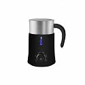 Quiet Electric Milk Frother ABS Body Hot and Cold Frother Single-Button Control Milk Foaming Machine Fast Frothing for Home Cafe, Coffee Shop, UK Plug