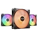 be quiet! Light Wings LX 120mm Black ARGB PWM PC Case Fans, Triple Pack