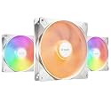 be quiet! Light Wings LX 140mm White ARGB PWM PC Case Fans, Triple Pack