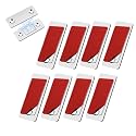 Quiet Magnetic Door Catch, Using Noise Free, Magnetic Cabinet Door Catch Quiet, Quiet Magnetic Catch for Sliding Door, Punch-Free, Invisible Anti-Collision Door (8 Sets)