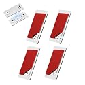 Quiet Magnetic Door Catch, Using Noise Free, Magnetic Cabinet Door Catch Quiet, Quiet Magnetic Catch for Sliding Door, Punch-Free, Invisible Anti-Collision Door (4 Sets)