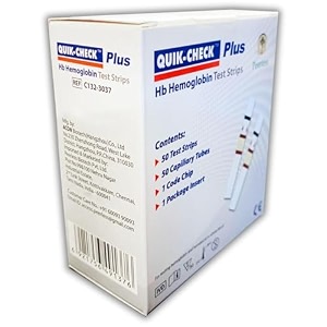 quik-ckeck plus hemoglobin strips pack of 50