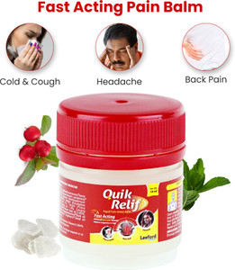 quik relif herbal balm  100 ayurvedic relief for cold headache  congestion balm