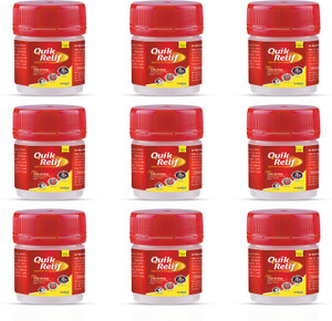 quik relif herbal balm  100 ayurvedic relief for cold headache  congestion balm 9 x 10 ml
