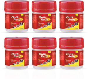 quik relif herbal balm  100 ayurvedic relief for cold headache  congestion balm 6 x 10 ml