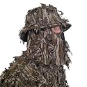QuikCamo Men’s 3D Leafy Camo Bucket Hat with Built-in Face Mask for Turkey Hunting - Adjustable Size