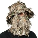 QuikCamo Men’s 3D Leafy Camo Bucket Hat with Built-in Face Mask for Turkey Hunting - Adjustable Size