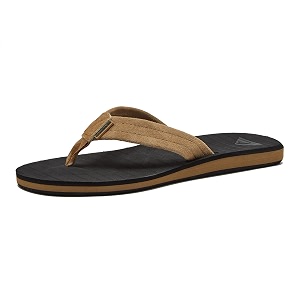 Quiksilver Carver Suede Flip Flops for Men