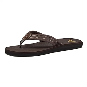 Quiksilver Carver Suede Flip Flops for Men