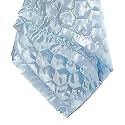 Quilted Satin Baby Blanket 48"x36" (Light Blue)