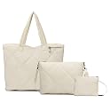 Quilted Tote Bag Set for Women Puffer