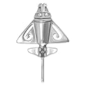 Colombian Emerald &amp; Multi-Material Options | Quimbaya Flyer Lapel Pin | Ancient Alien Golden Jets Collection